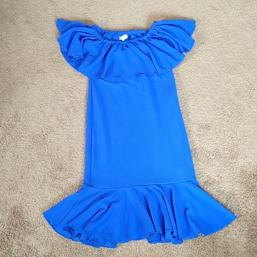 Women's LuLaRoe Cici Dress. Blue Size small